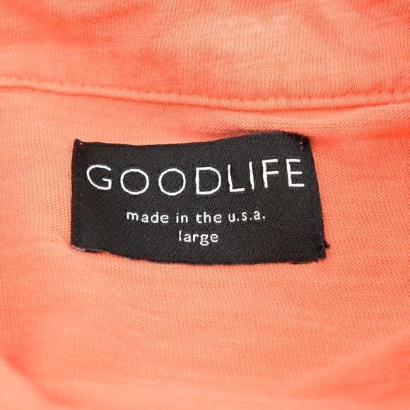 Goodlife Short Sleeve polo Size Large Color Orange Gently Used Condition - Picture 4 of 5